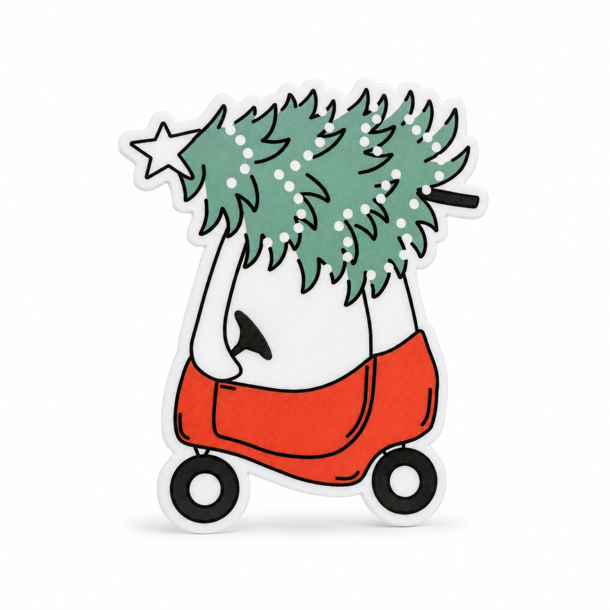 Cozy Car Christmas | Plastic Add-On - BadgeSmith