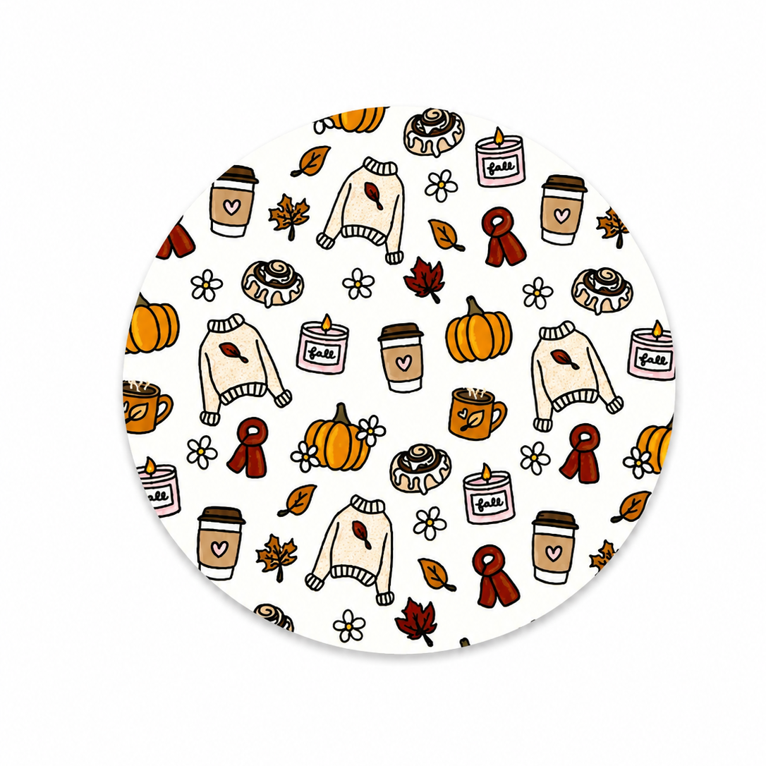 Cozy Fall | Hard Board Add-On - BadgeSmith