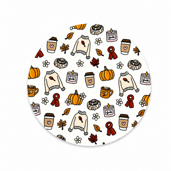 Cozy Fall | Hard Board Add-On - BadgeSmith