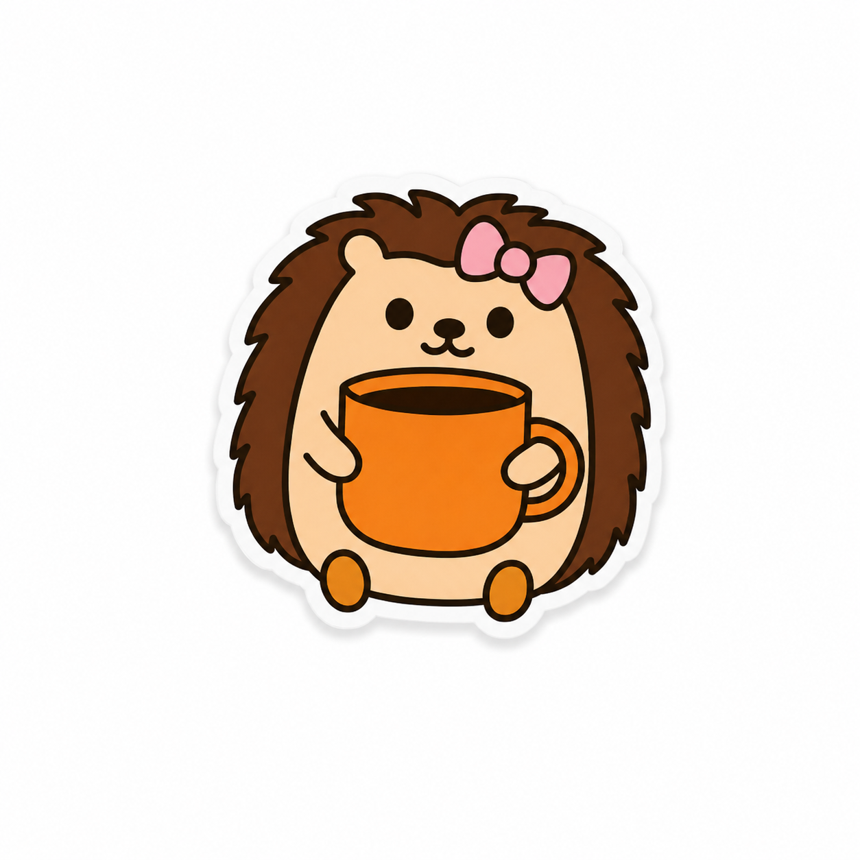 Cozy Hedgehog | Plastic Add-On - BadgeSmith