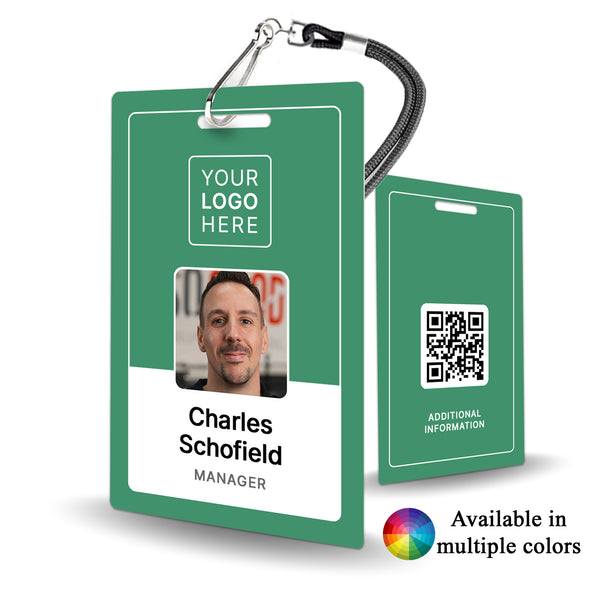 Custom Corporate Identification Badge - Personalized Employee ID Card - BadgeSmith