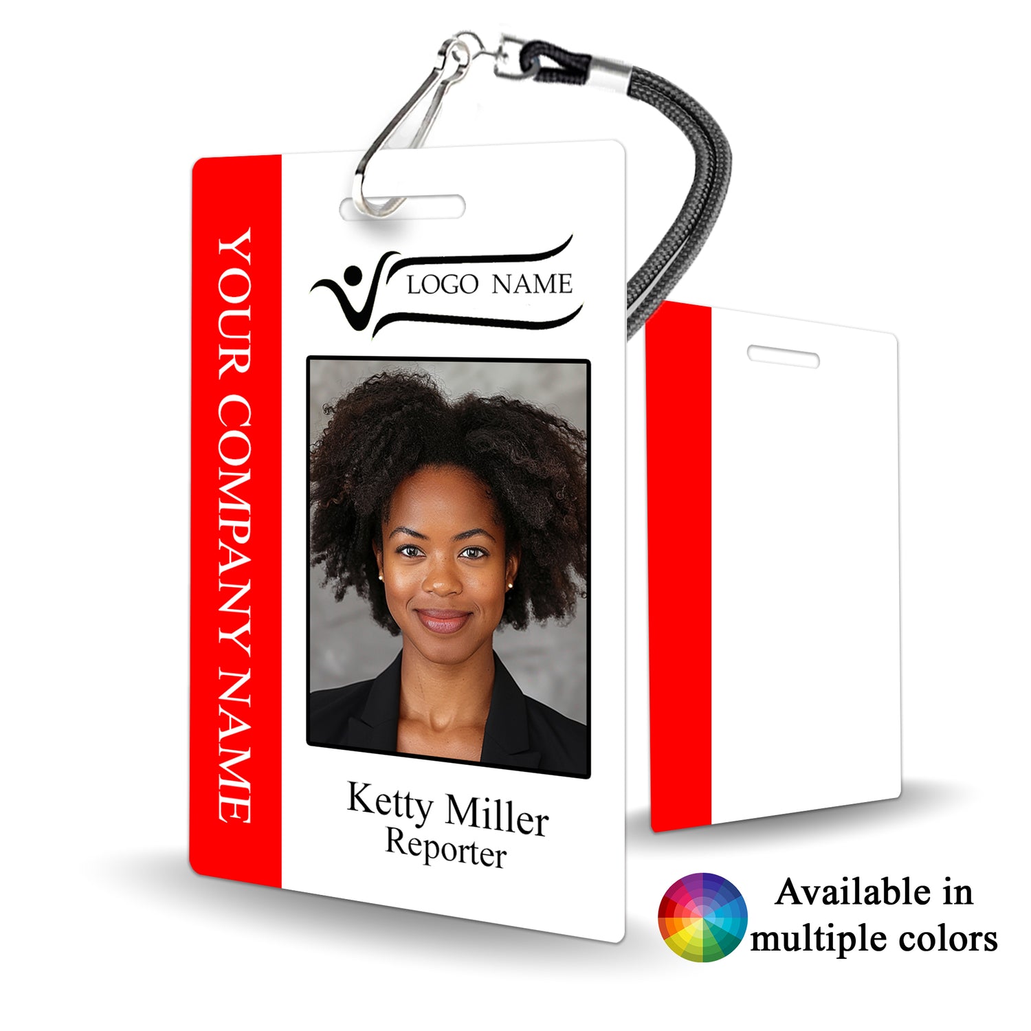 Custom Journalism Staff Badge for Media and Broadcasting - BadgeSmith