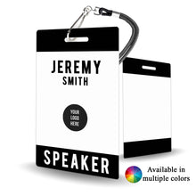 Load image into Gallery viewer, Custom Logo Badge - Conference or Exhibition Badge - BadgeSmith
