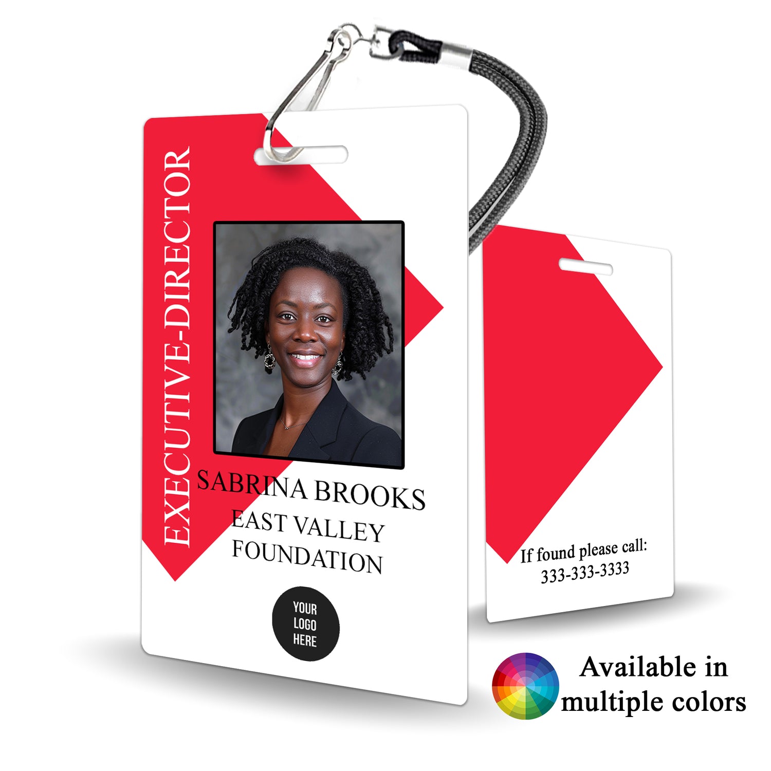 Custom Management Staff Badge for Media and Broadcasting - BadgeSmith