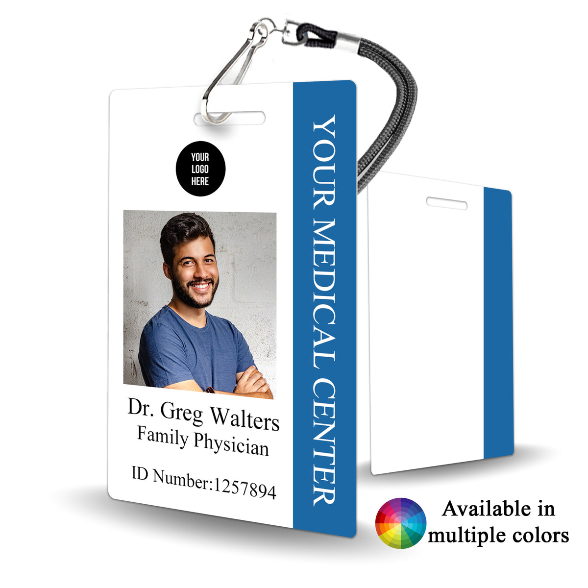 Custom Medical Staff ID Badge – BadgeSmith