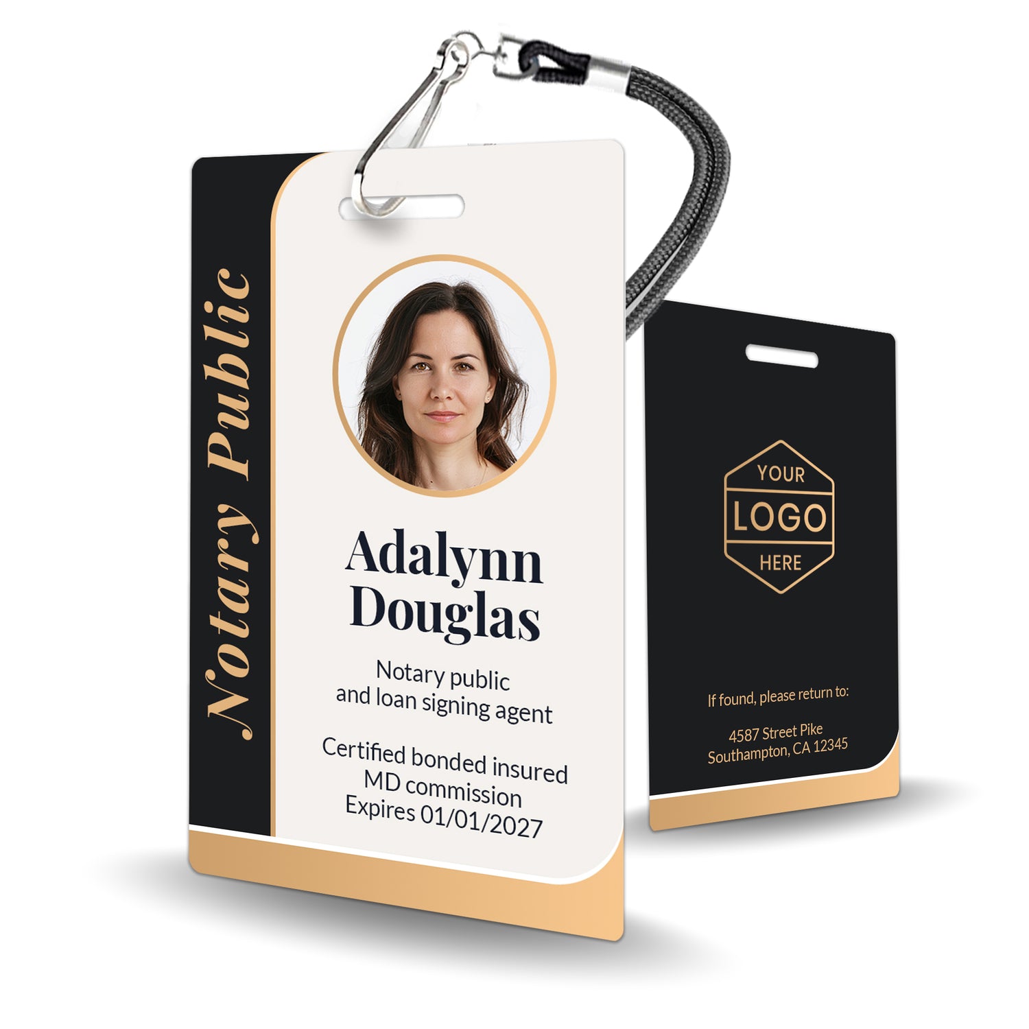 Custom Notary Badge - Personalized Design - BadgeSmith