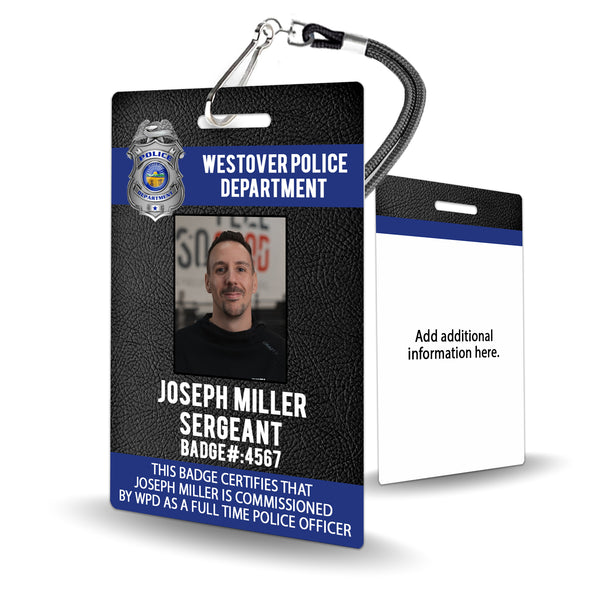 Custom Police Officer Badge - Law Enforcement ID Card - BadgeSmith