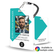 Load image into Gallery viewer, Custom Production Staff Badge for Manufacturing and Industrial - BadgeSmith
