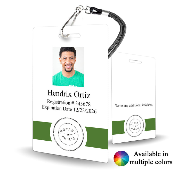 Notary ID Badge Customizable - BadgeSmith