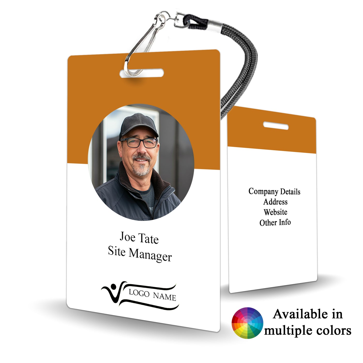 Customizable Production Management Staff Badge for Construction and Trade Workers - BadgeSmith