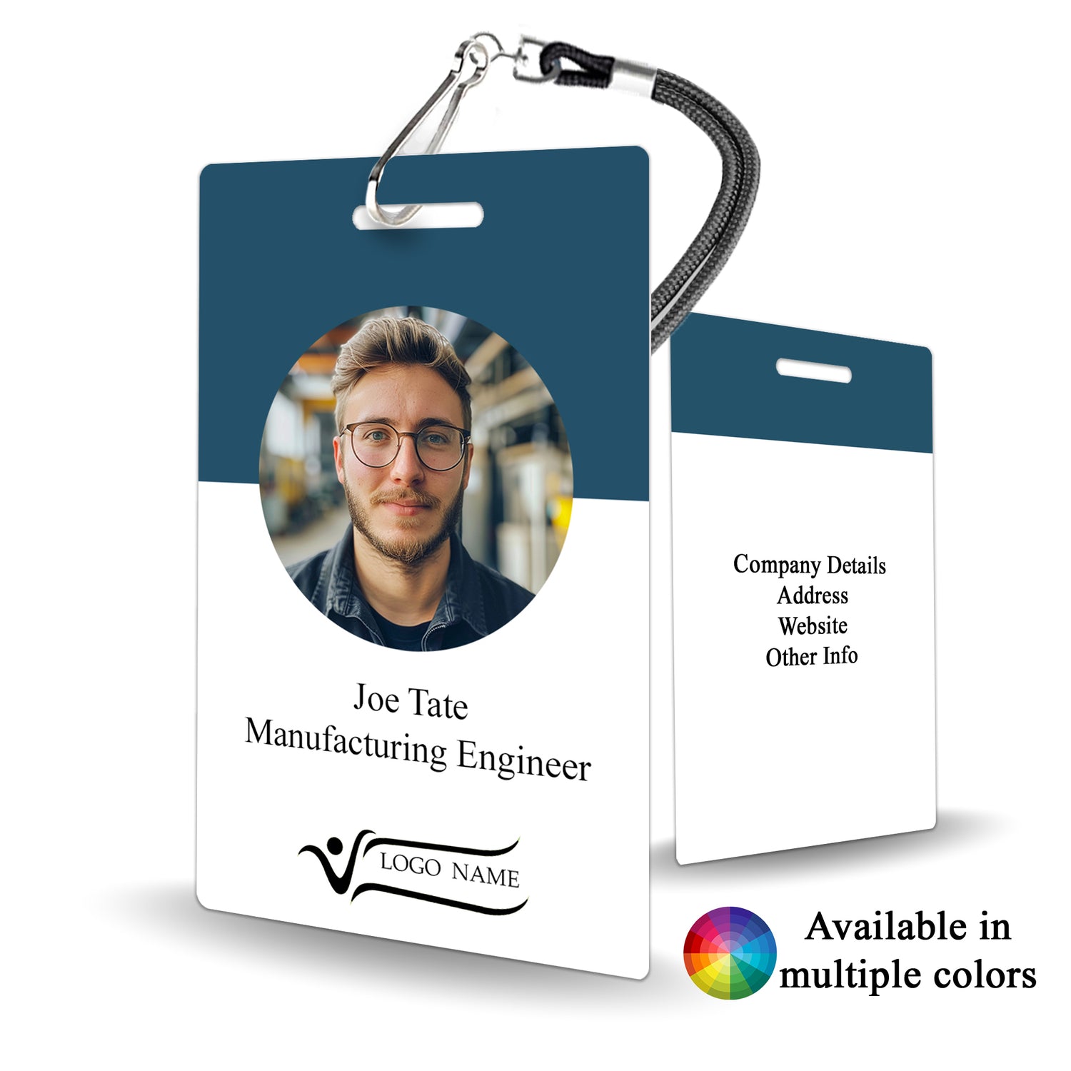 Customizable Production Management Staff Badge for Manufacturing and Industrial - BadgeSmith