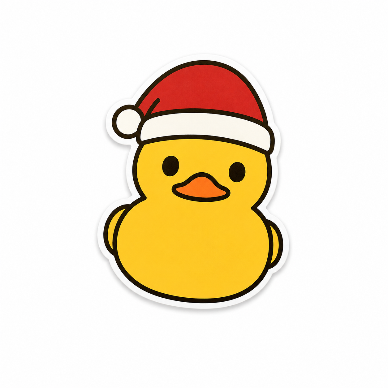 Christmas Santa Duck | Plastic Add-On - BadgeSmith