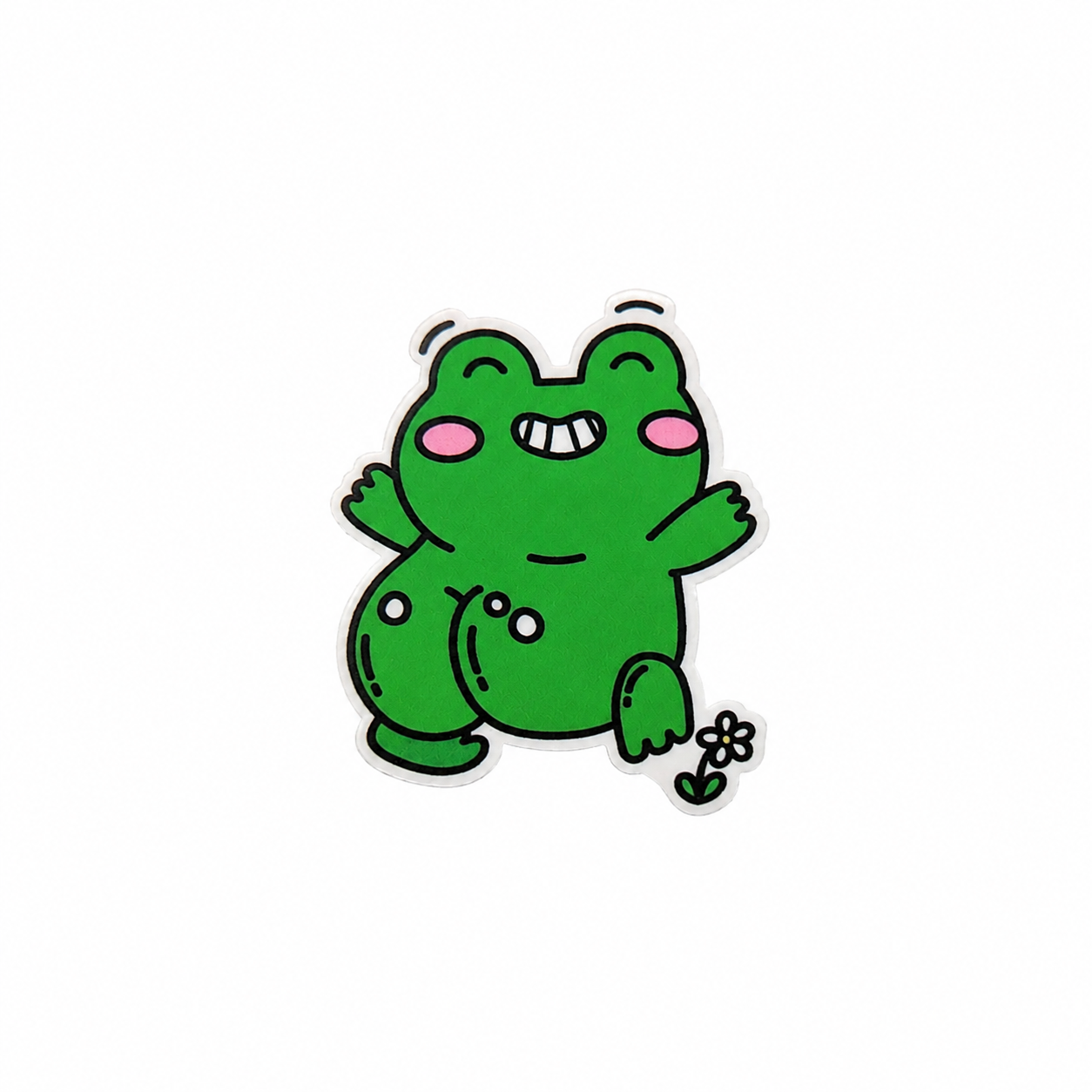 Happy Frog | Plastic Add-On - BadgeSmith