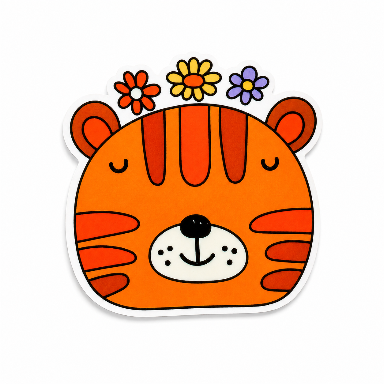 Zoo Animal Tiger | Plastic Add-On - BadgeSmith