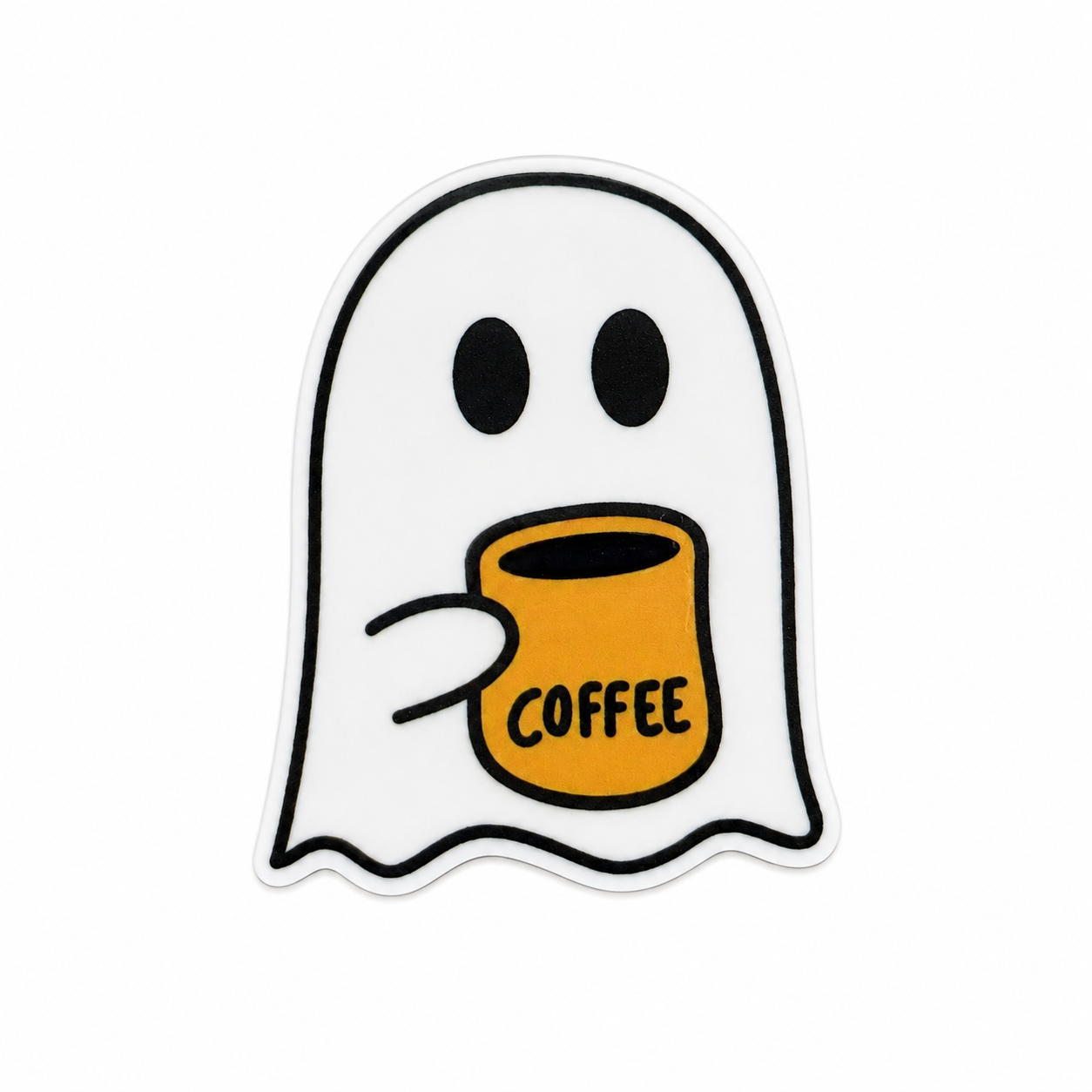 Ghost Coffee | Plastic Add-On - BadgeSmith