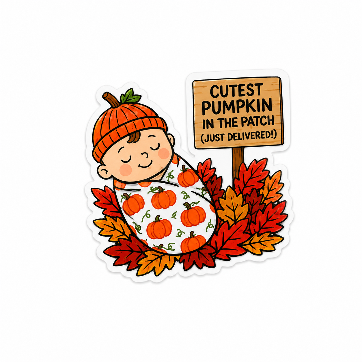 Cutest Pumpkin in the Patch | Plastic Add-On - BadgeSmith