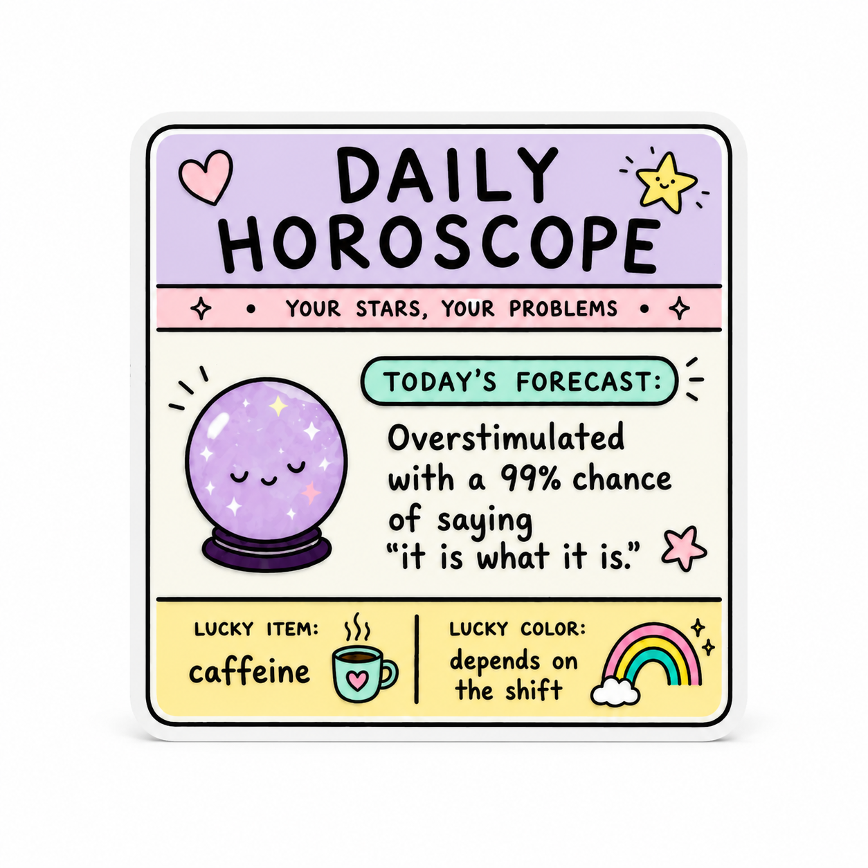 Daily Horoscope | Plastic Add-On - BadgeSmith