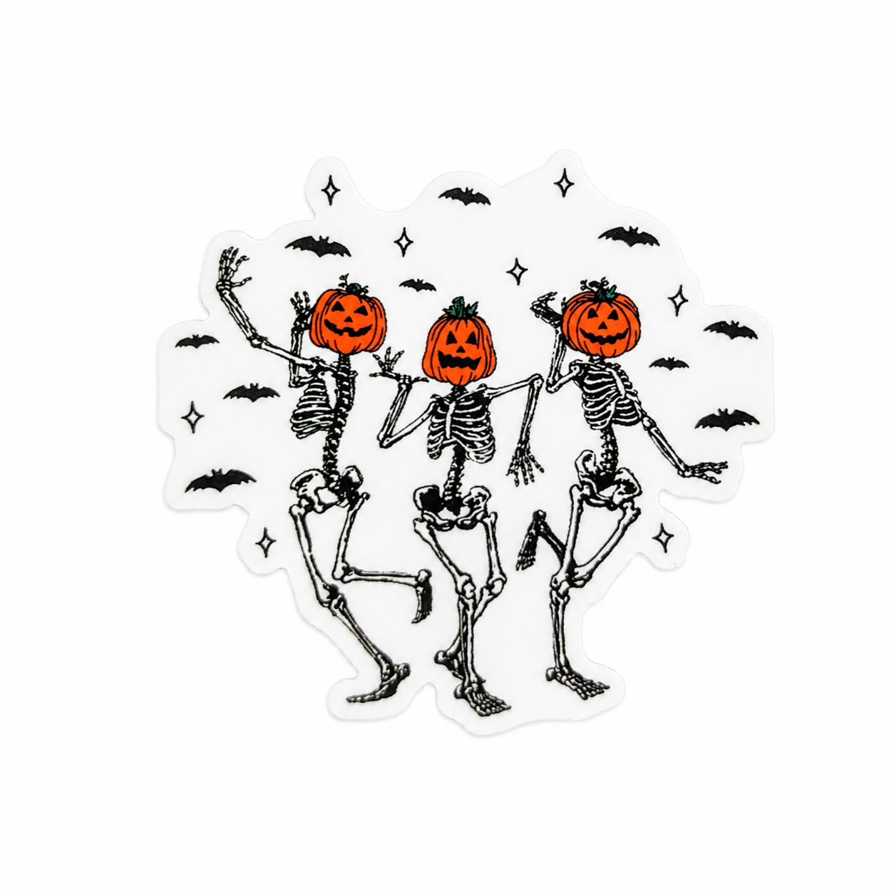 Pumpkin Skeletons | Plastic Add-On - BadgeSmith
