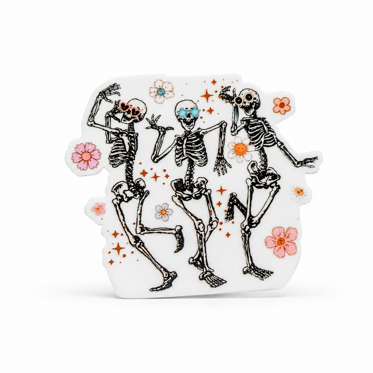 Dancing Skeletons | Plastic Add-On - BadgeSmith