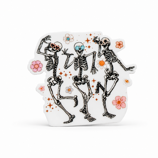 Dancing Skeletons | Plastic Add-On - BadgeSmith