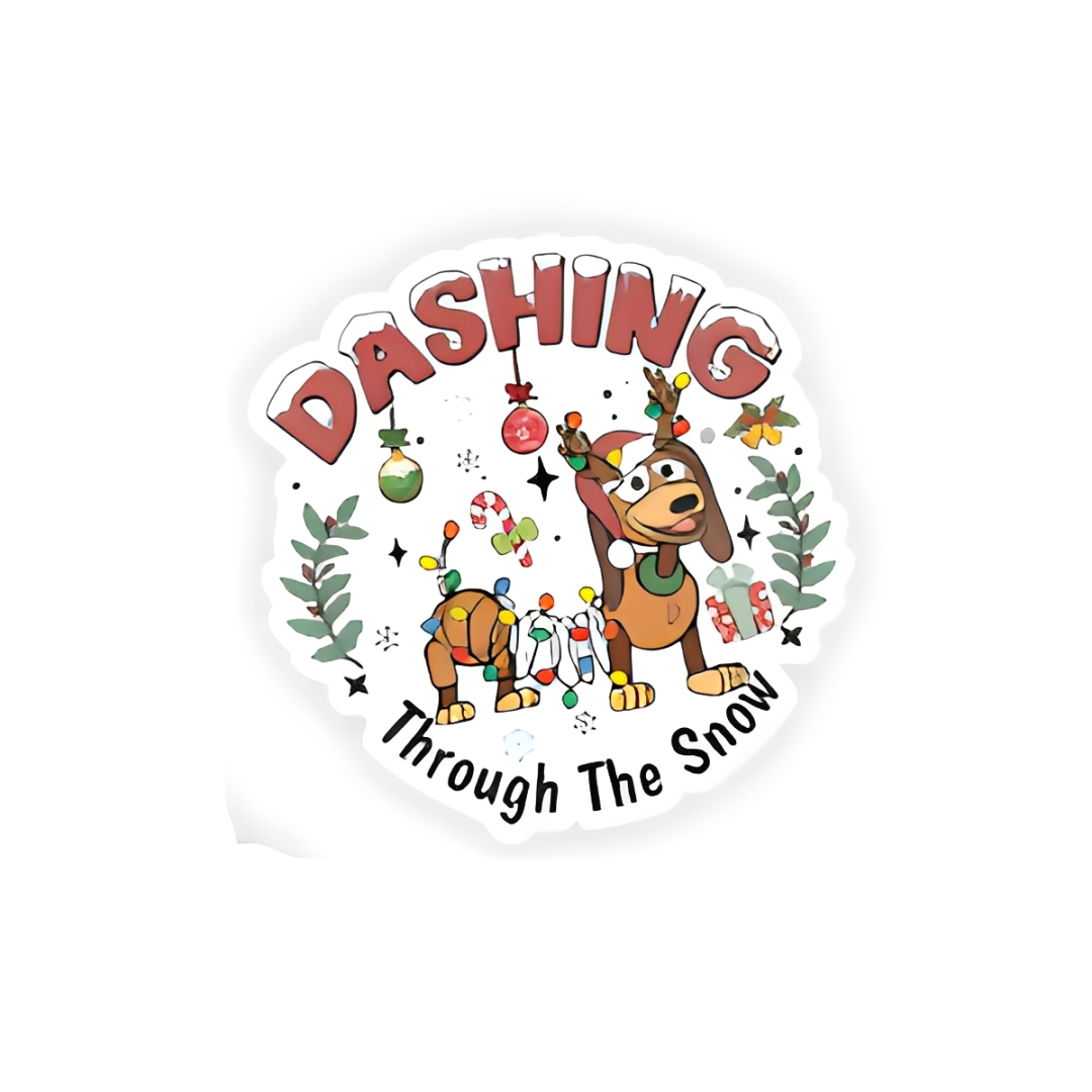 Dashing Through The Snow | Plastic Add-On - BadgeSmith