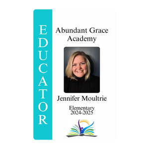 Custom Teacher Staff Badge - Educator ID Card - BadgeSmith