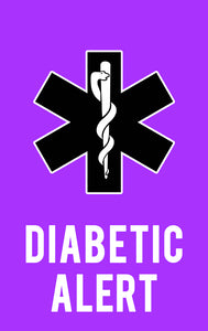 Diabetic Emergency Contact Card - Type 1 Diabetes Alert - BadgeSmith