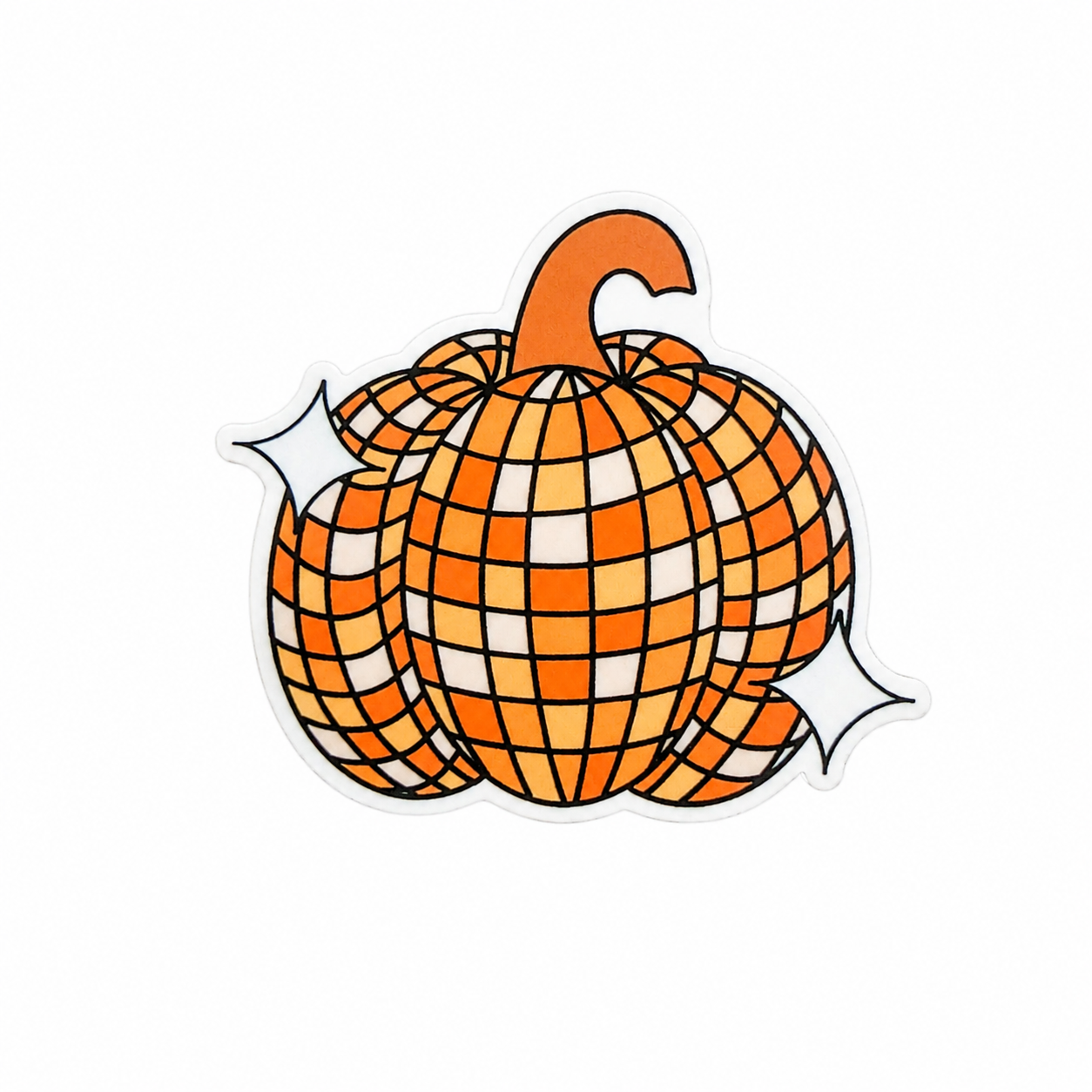 Disco Pumpkin | Plastic Add-On - BadgeSmith
