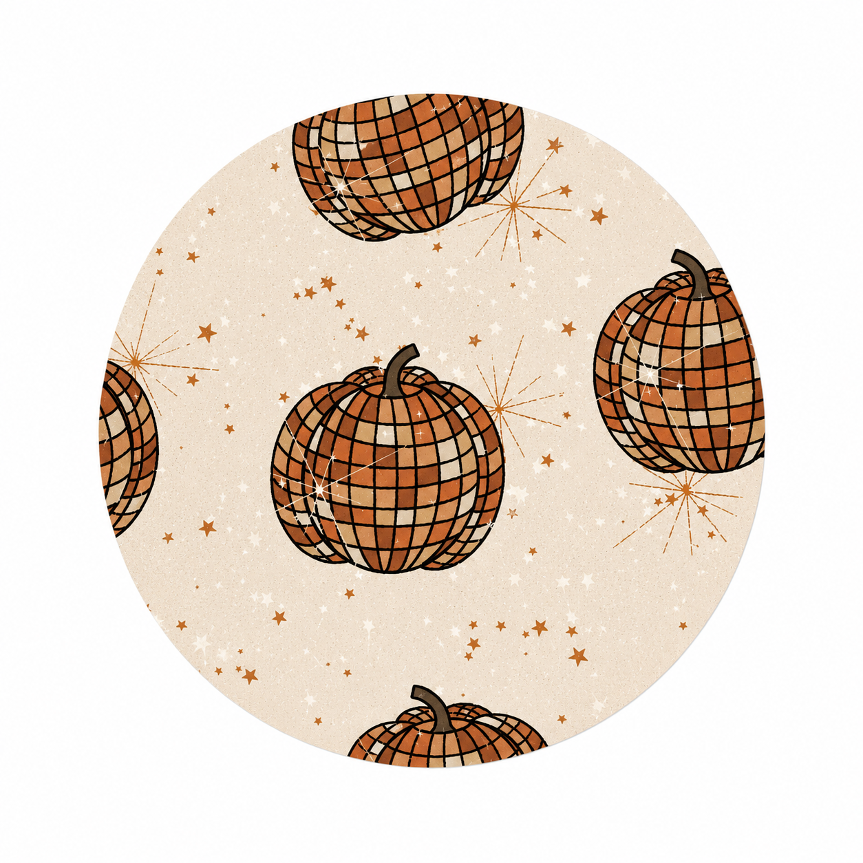 Disco Pumpkin | Hard Board Add-On - BadgeSmith