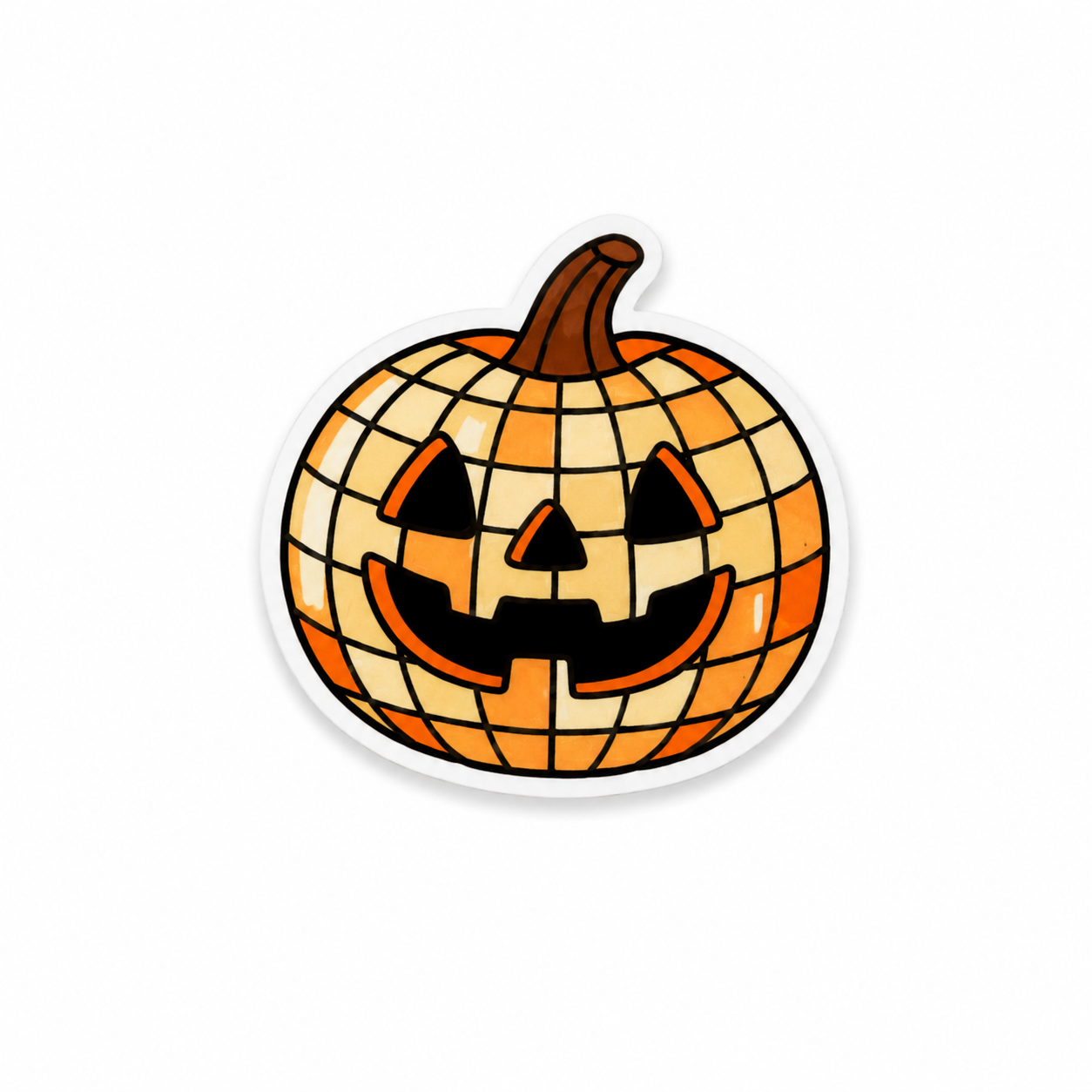 Disco Jack O Lantern | Plastic Add-On - BadgeSmith