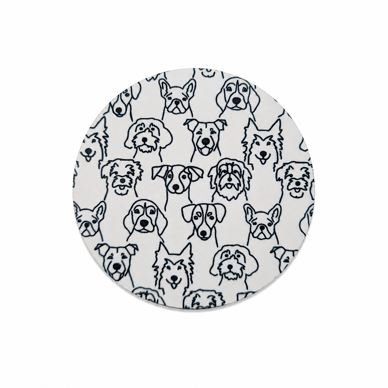 Dog Line Art | Hard Board Add-On - BadgeSmith