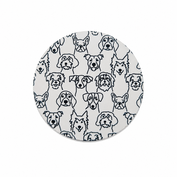 Dog Line Art | Hard Board Add-On - BadgeSmith