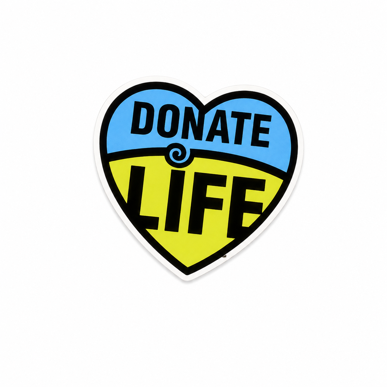Donate Life, Heart | Plastic Add-On - BadgeSmith