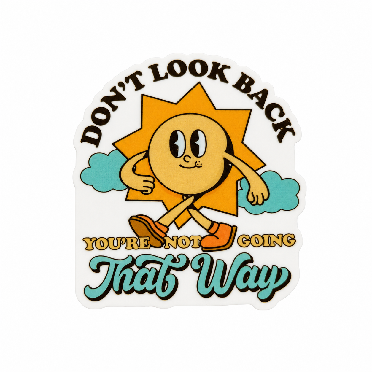 Don't Look Back | Plastic Add-On - BadgeSmith