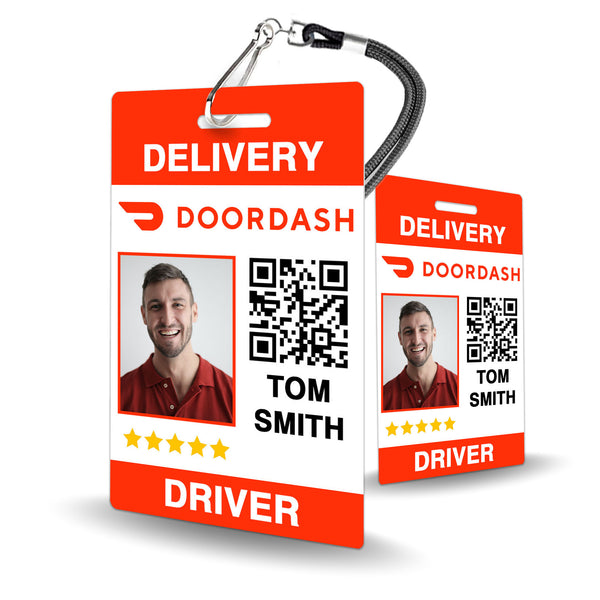 Doordash Driver ID Card - BadgeSmith
