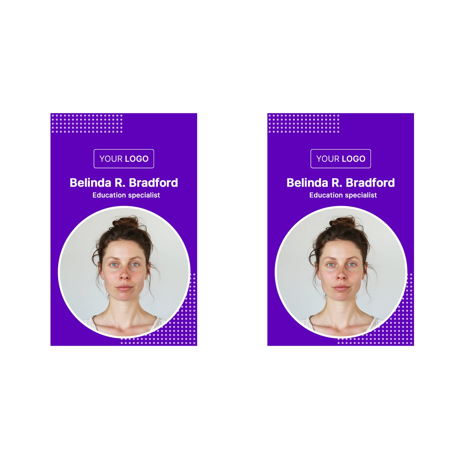 Window Picture Id Picture ID Credential - Corporate Design – BadgeSmith