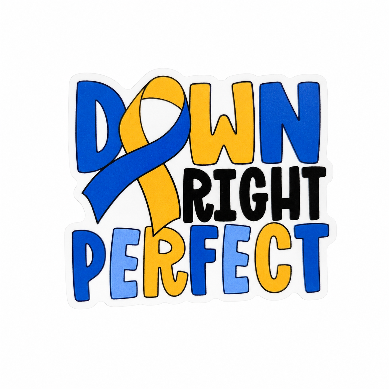 Down Right Perfect | Plastic Add-On - BadgeSmith