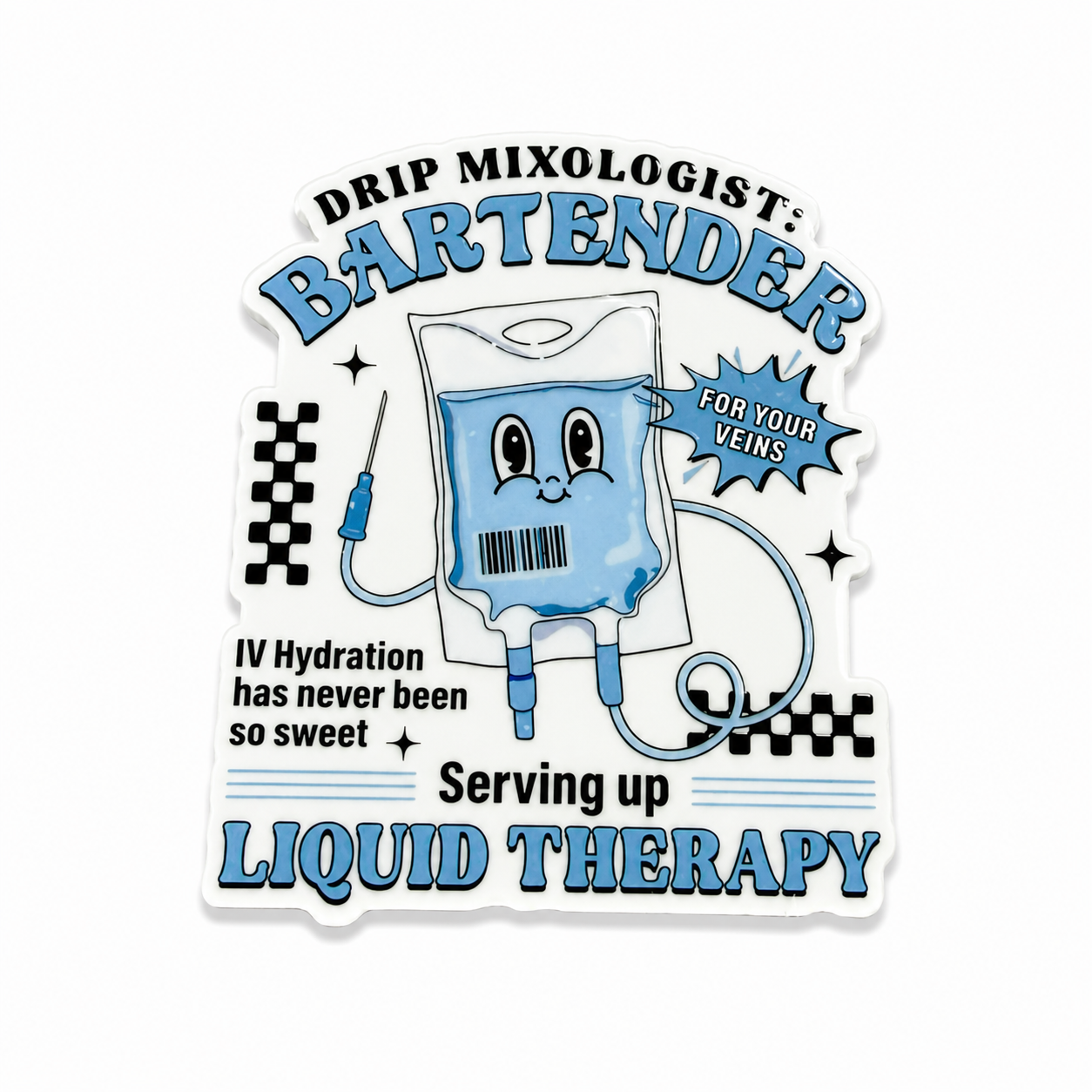 Drip Mixologist: IV Therapy | Plastic Add-On - BadgeSmith