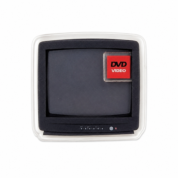 Retro DVD Video Player | Plastic Shaker Add-On - BadgeSmith