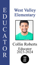 Load image into Gallery viewer, Custom Teacher Staff Badge - Educator ID Card - BadgeSmith
