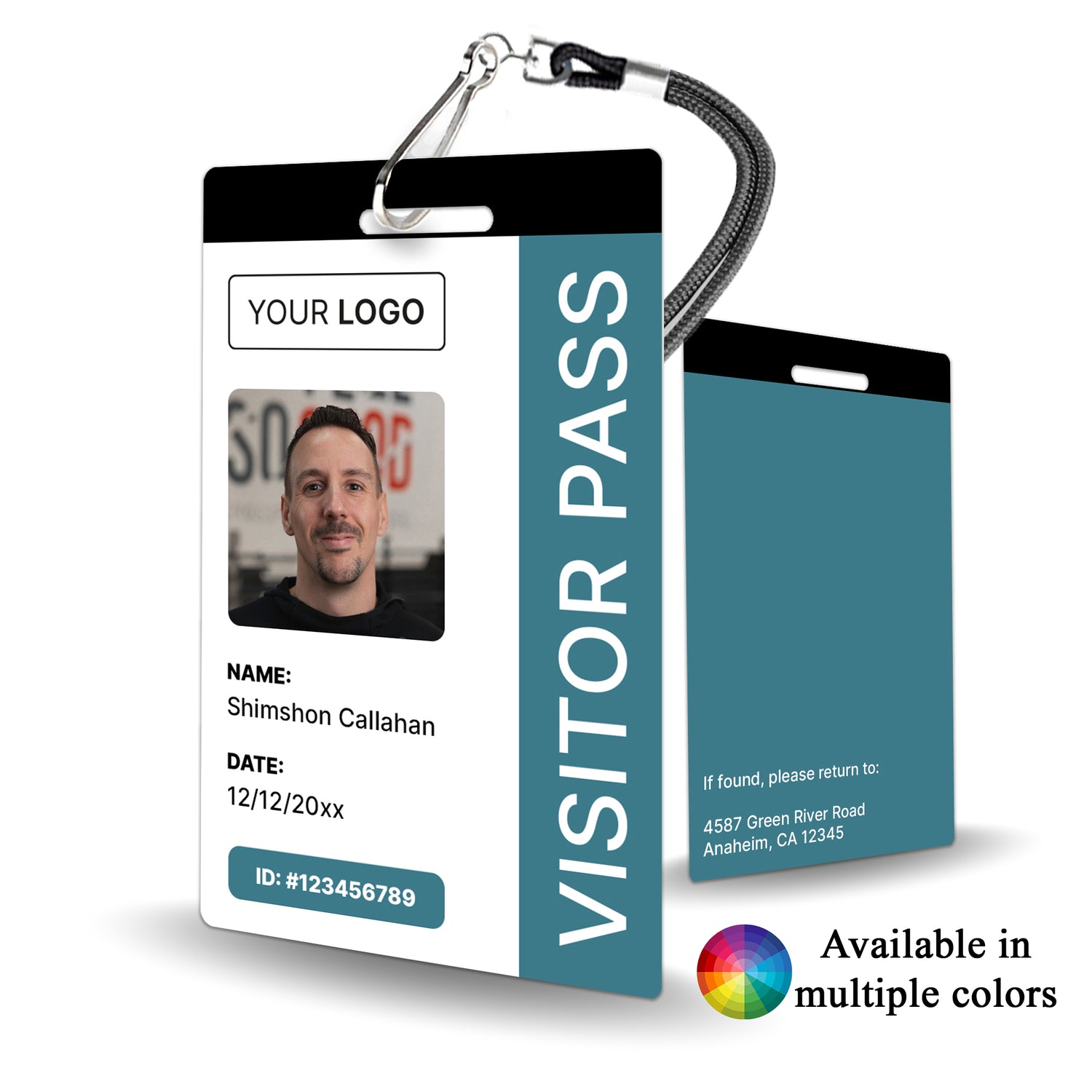 Elegant Corporate Badge - Custom Logo ID - BadgeSmith