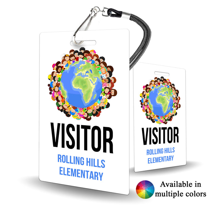 Elementary School Visitor Badge - School Entrance Access - BadgeSmith