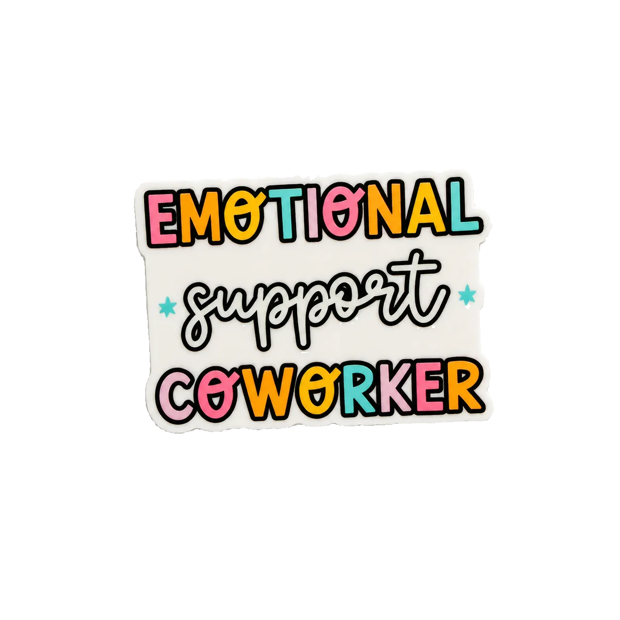 Emotional Support Coworker | Plastic Add-On - BadgeSmith