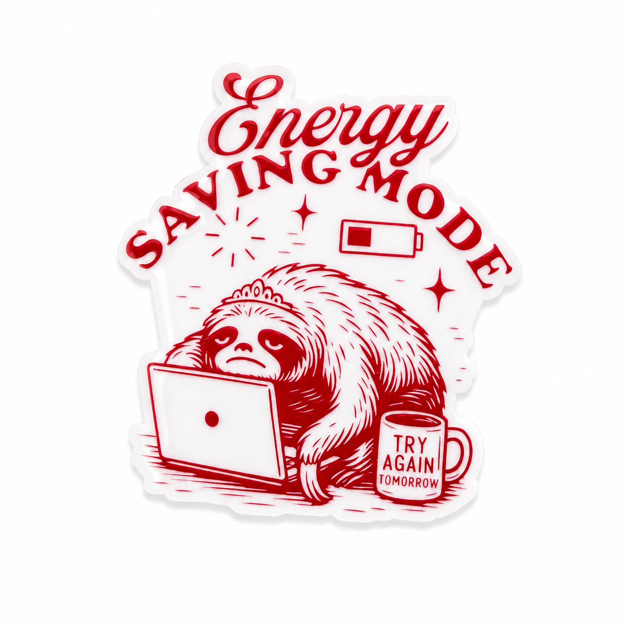 Energy Saving Mode | Plastic Add-On - BadgeSmith