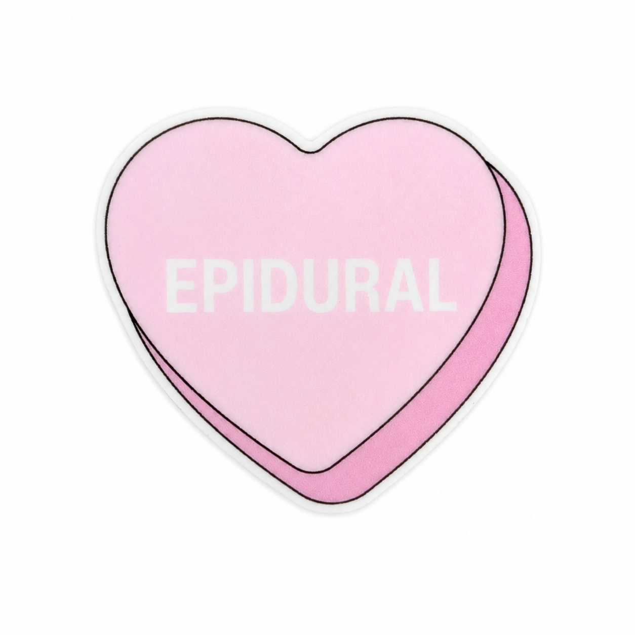 Epidural Candy Heart | Plastic Add-On - BadgeSmith