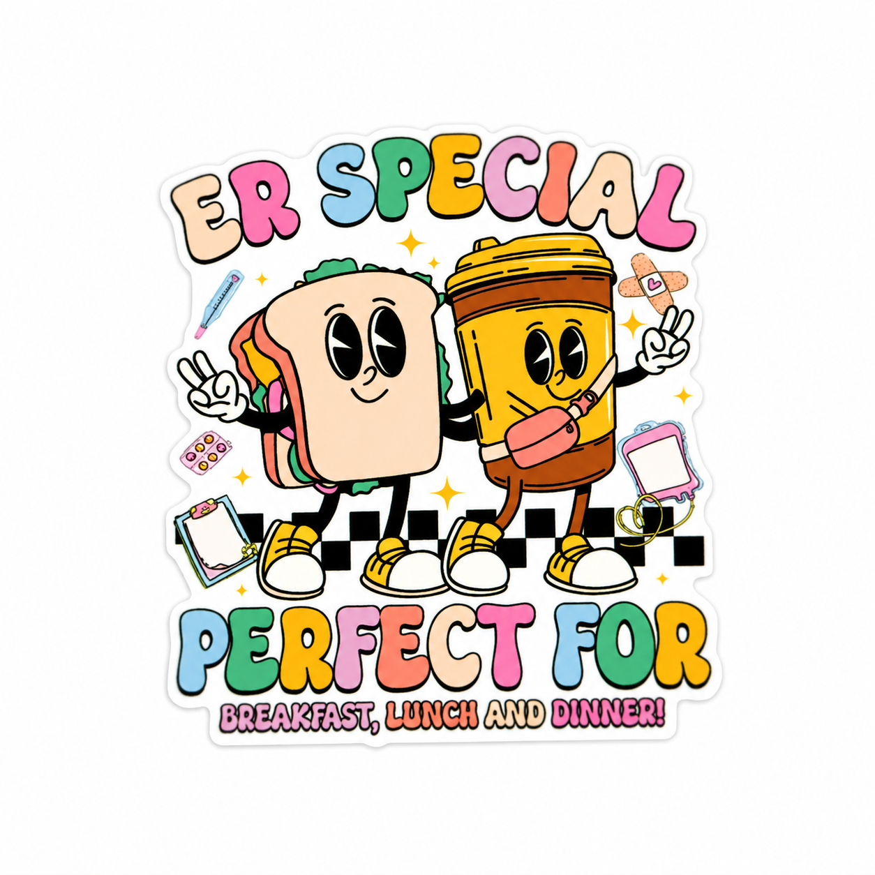 ER Special Perfect For Breakfast, Lunch And Dinner! | Plastic Add-On - BadgeSmith