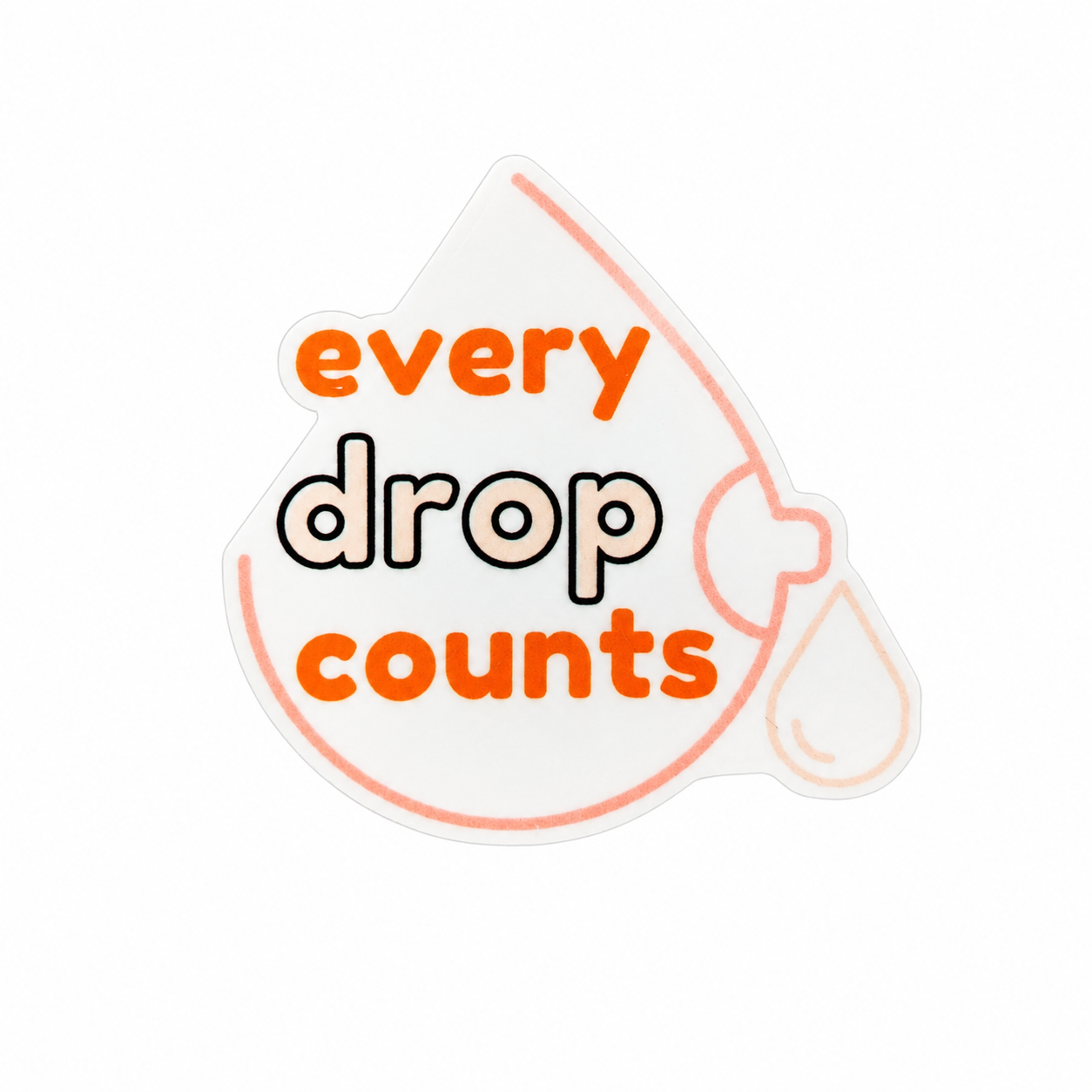 Every Drop Counts | Plastic Add-On - BadgeSmith