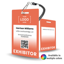 Load image into Gallery viewer, Exhibitor ID Badge - Custom Design - BadgeSmith
