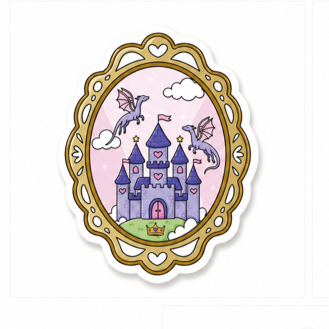 Fairytale Castle | Plastic Add-On - BadgeSmith