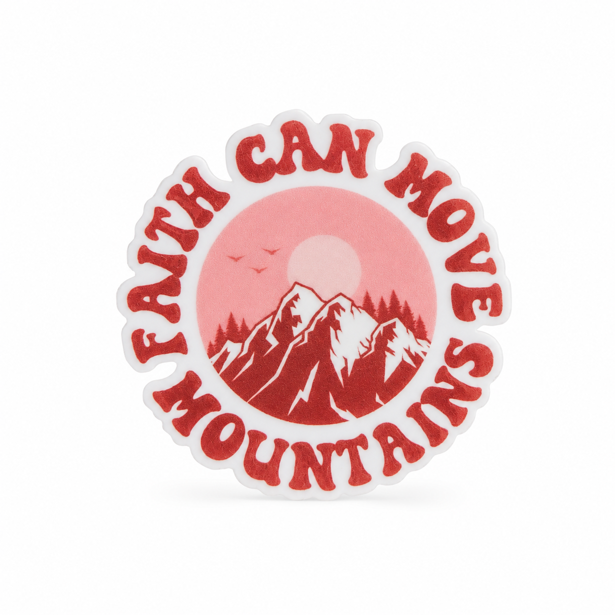 Faith Can Move Mountains | Plastic Add-On - BadgeSmith